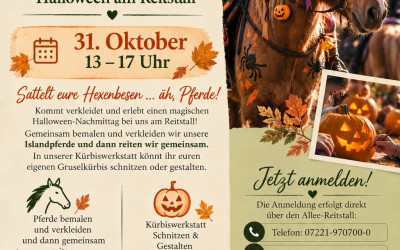 Hokus, Pokus, Pferdespaß – Halloween im Allee-Reitstall